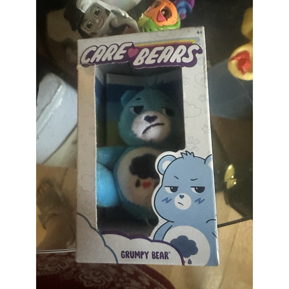 Miniature Care Bears Grumpy Bear Plush 3" Stuffed Animal Micro Mini New in Box